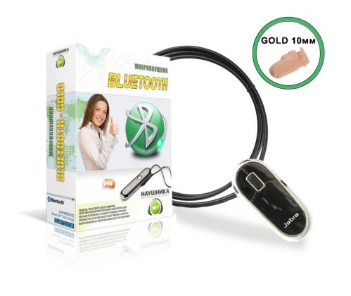 Set Bluetooth JABRA + Micro earpiece "GOLD"